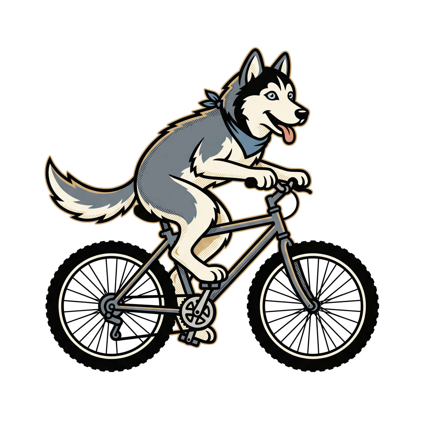 Husky on a Bike - full design