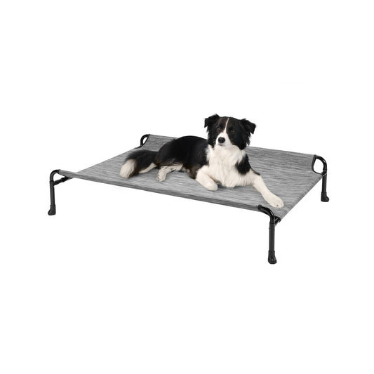 Veehoo Elevated Cooling Dog Cot with Guardrail
