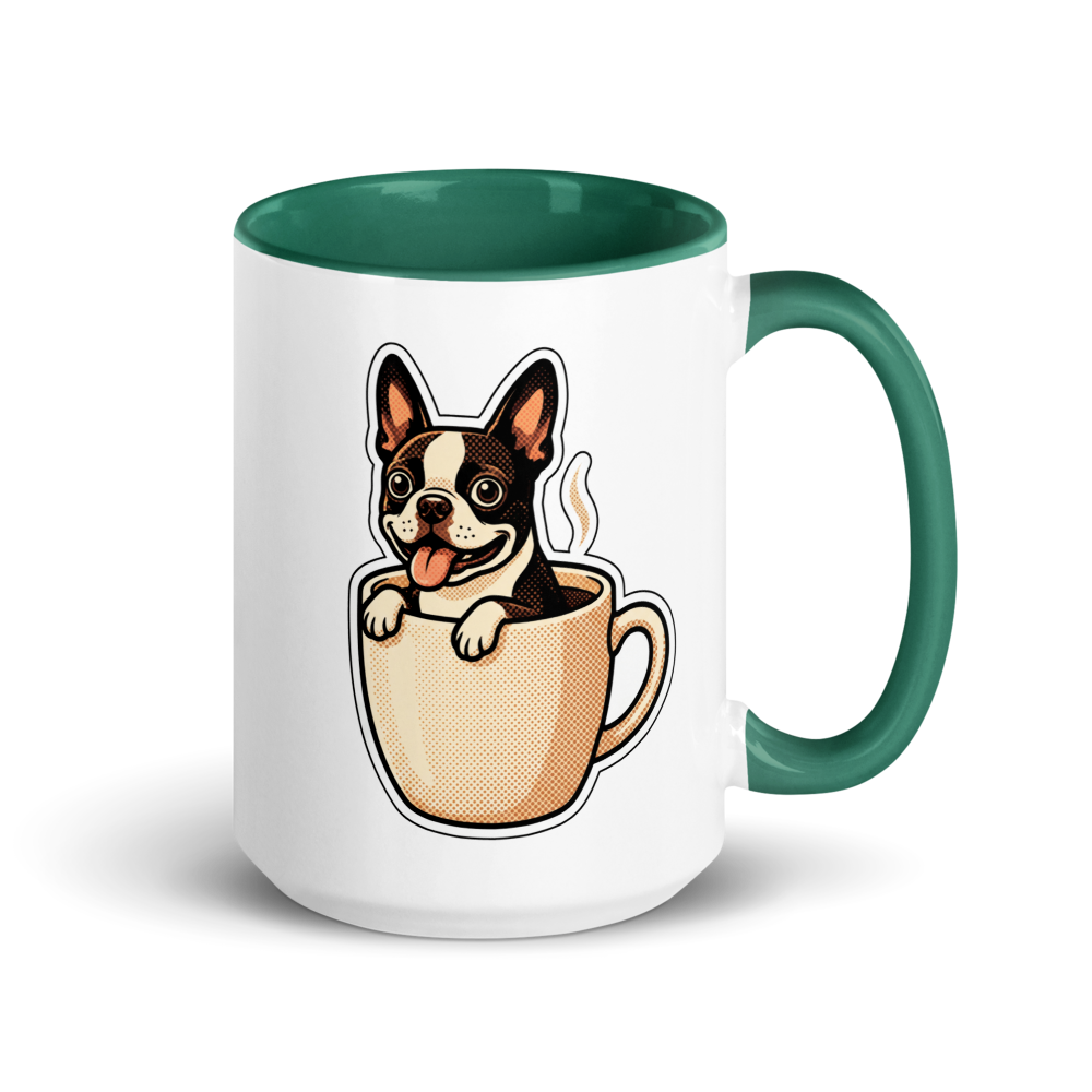Boston Terrier in a Mug Ceramic Mug