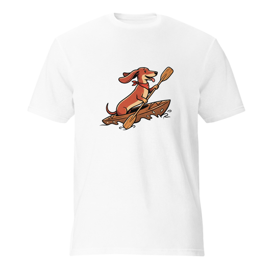 Dachshund in a Kayak Unisex T-Shirt