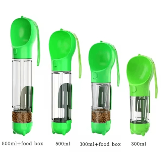 TrailPaws 3-in-1 Dog Water Bottle & Feeder