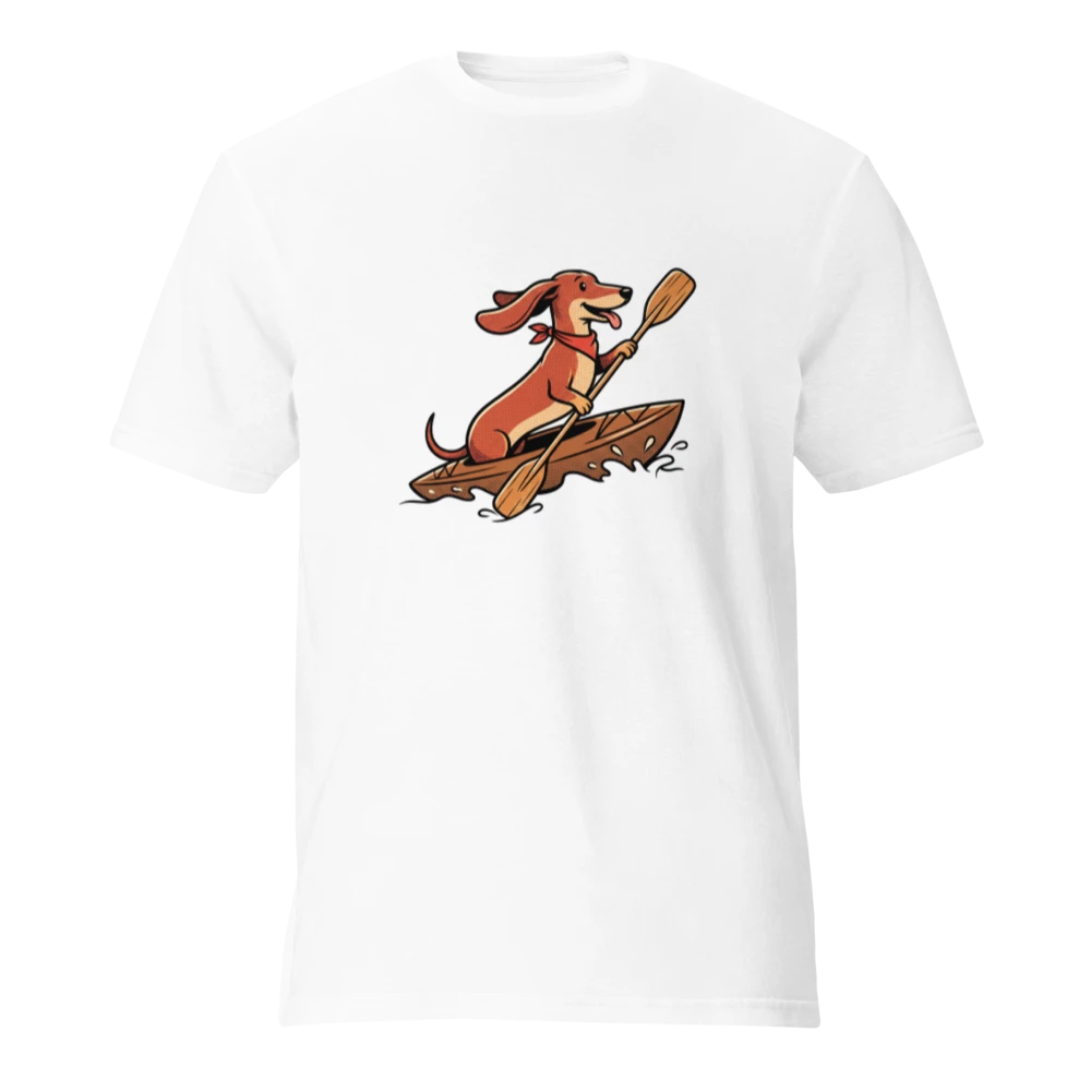 Dachshund in a Kayak Unisex T-Shirt