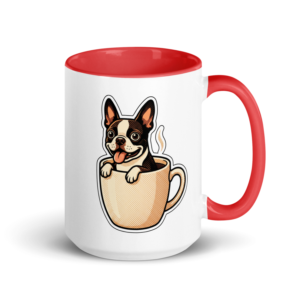 Boston Terrier in a Mug Ceramic Mug