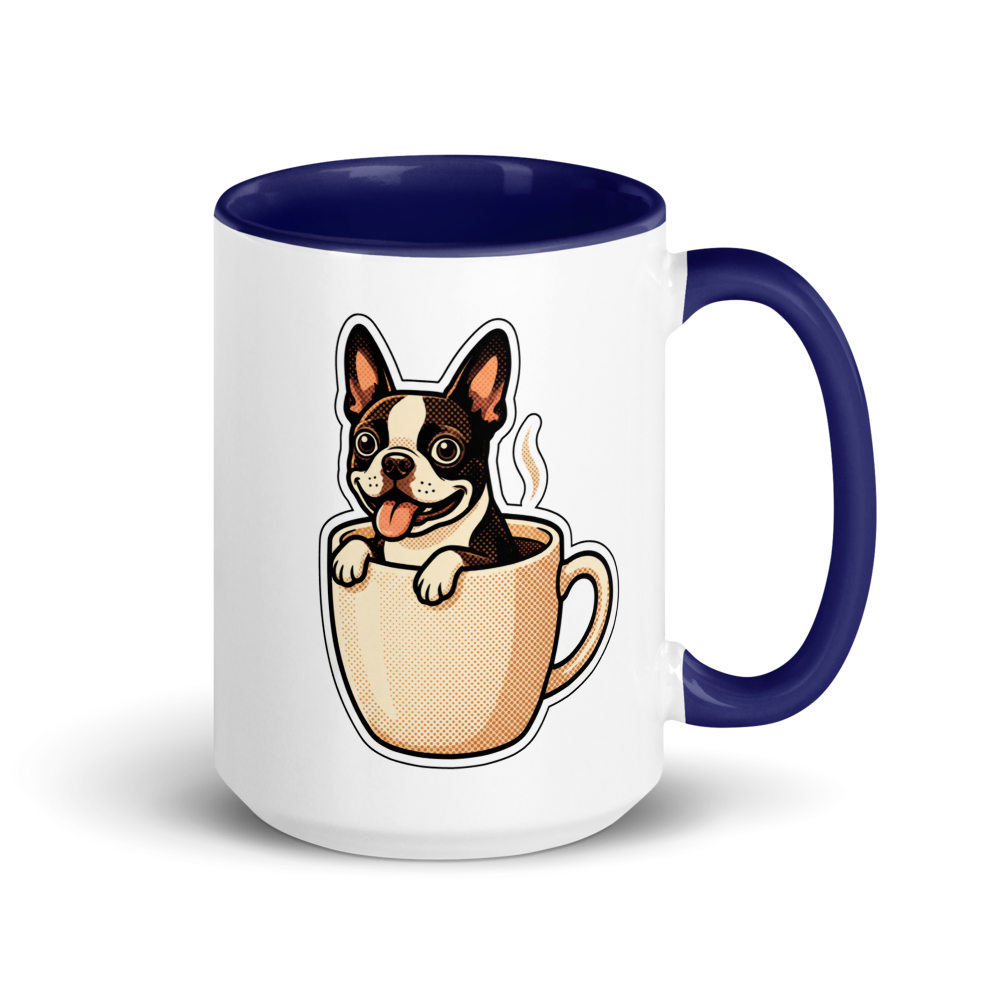 Boston Terrier in a Mug Ceramic Mug