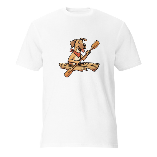 Great Dane in a Kayak Unisex T-Shirt