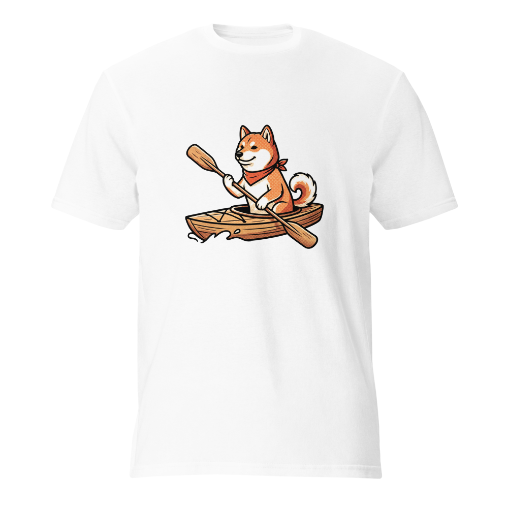 Shiba Inu in a Kayak Unisex T-Shirt