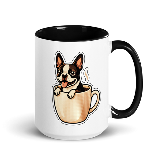 Boston Terrier in a Mug Ceramic Mug