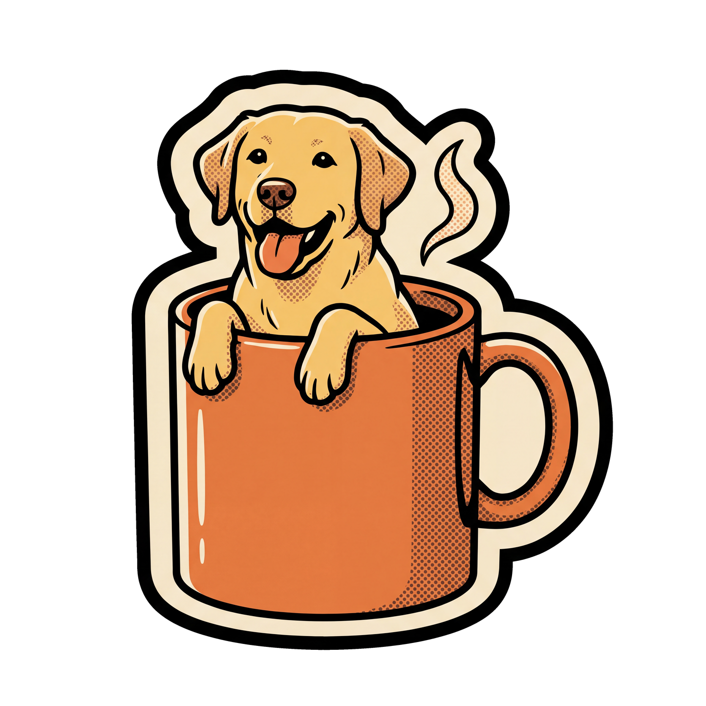 Labrador in a Mug - full design